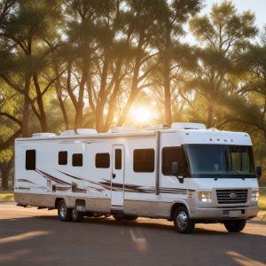 image of Class A RV exposed to UV rays
